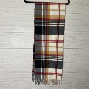 🌈 plaid wool scarf